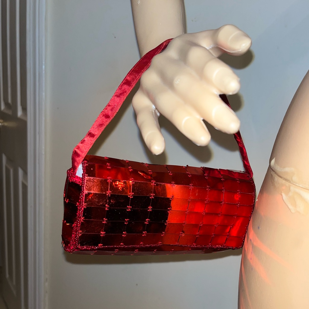 Red Sequin Bag